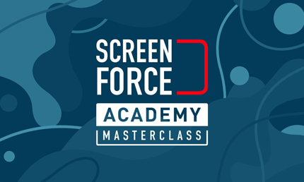 Schriftzug Screenforce Academy Masterclass